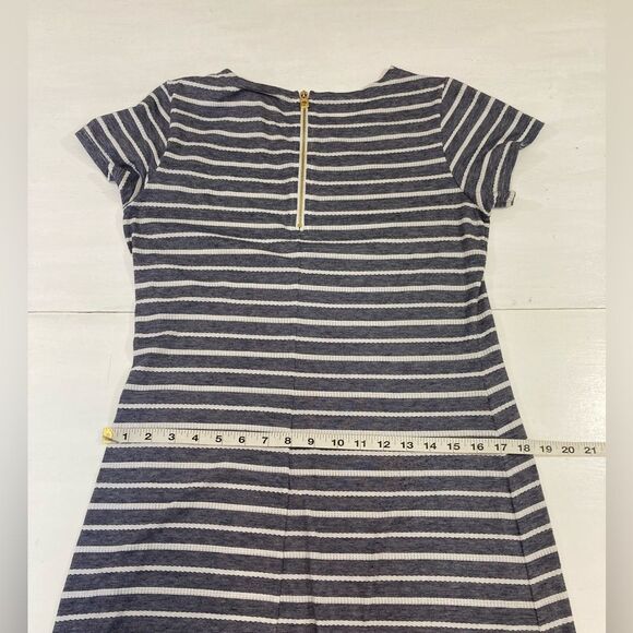 Sail To Sable Dress Women’s M Blue White Stripe Nautical Resort Preppy Tuckernuc - Picture 9 of 10